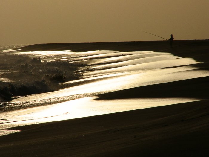 Sonnenuntergang am Strand auf Maio