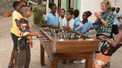 für Familien: Tischkicker in Mindelo